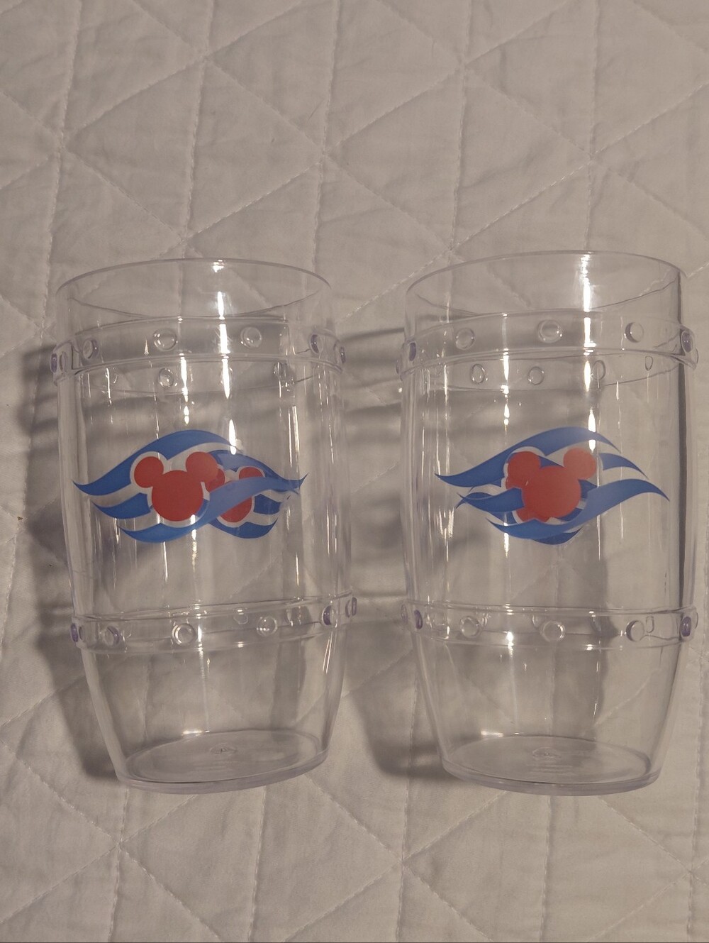 Disney Cruise Line Set Of 2 Souvenir Cups